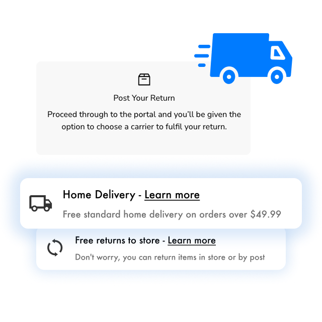 Delivery & returns info (PDP)