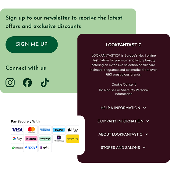 Footer configuration