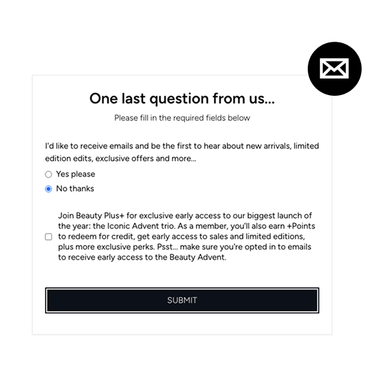 Marketing preferences & consent