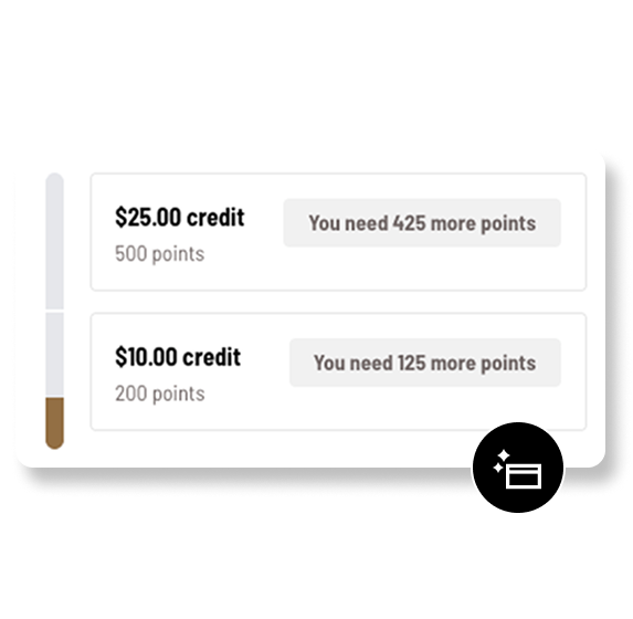 Store credit & reward cards